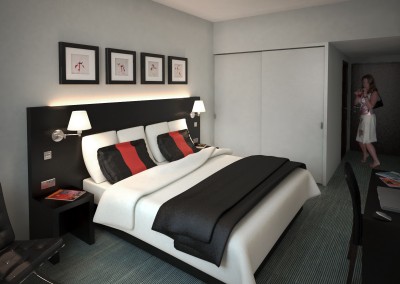 Hotel Bedroom Visualizations